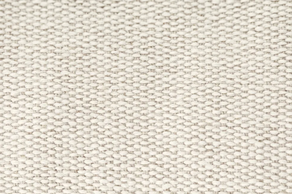 Fauteuil lounge en coton naturel et acier noir Puffy - Hem