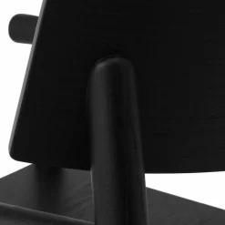 Fauteuil lounge en frêne noir et cuir noir Timb noir/ Ultra Leather noir - Normann Copenhagen