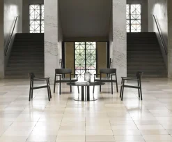 Fauteuil lounge en frêne noir et cuir noir Timb noir/ Ultra Leather noir - Normann Copenhagen