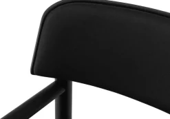 Fauteuil lounge en frêne noir et cuir noir Timb noir/ Ultra Leather noir - Normann Copenhagen