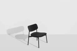 Fauteuil lounge en hêtre noir cuir 71 cm Fromme - Petite Friture