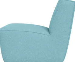 Fauteuil lounge en laine bleu ciel 85x63x72cm Hunk - Hem
