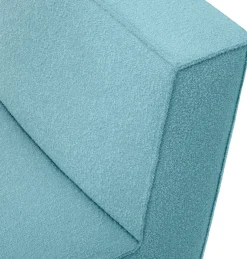 Fauteuil lounge en laine bleu ciel 85x63x72cm Hunk - Hem