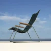 Fauteuil lounge en métal et plastique jaune citron 78x72x77cm Click - Houe