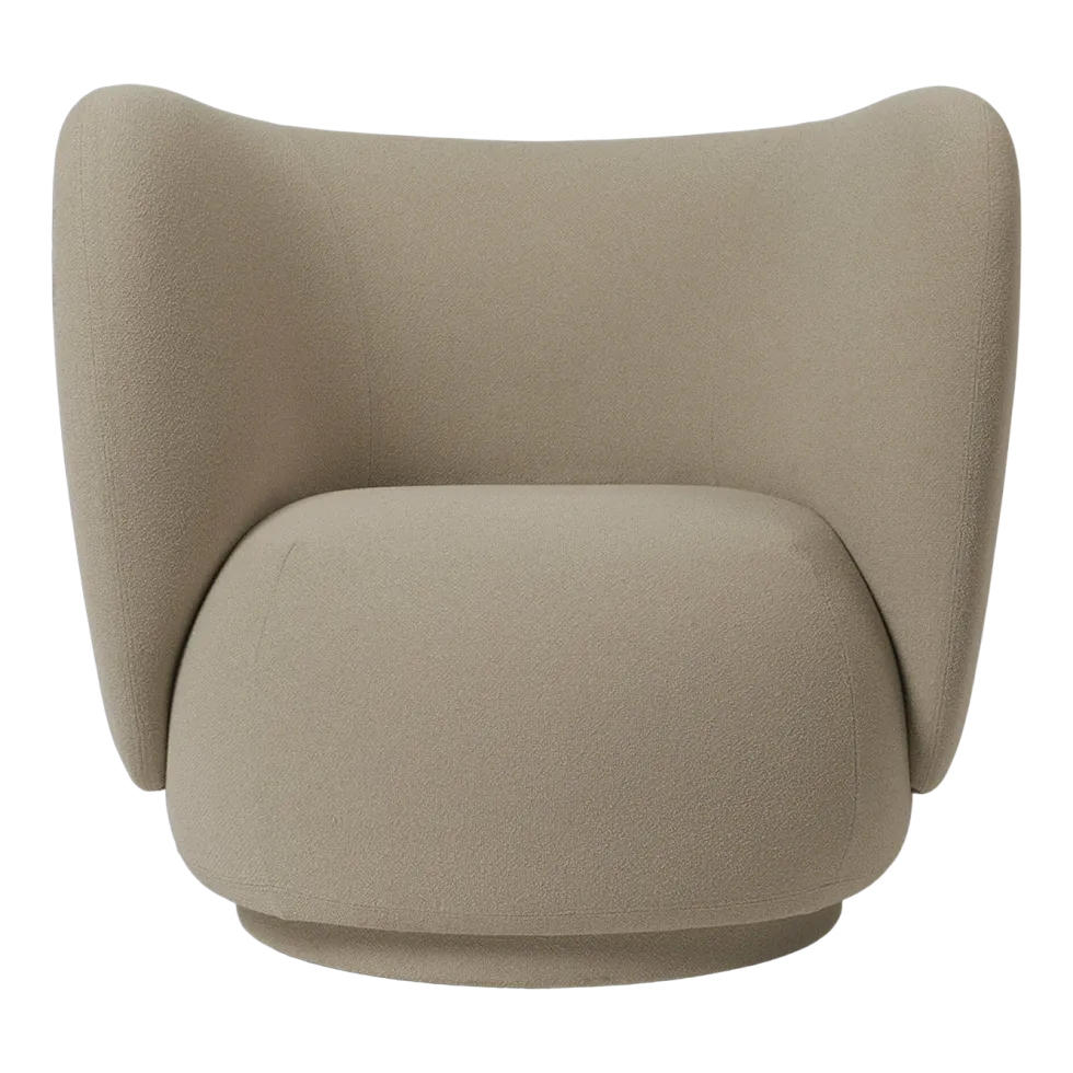 Fauteuil lounge grain cashmere Rico - Ferm living