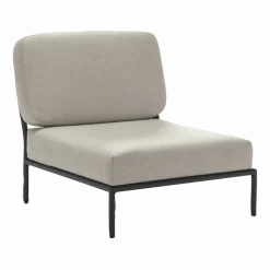 Fauteuil lounge gris clair LEVEL - Houe