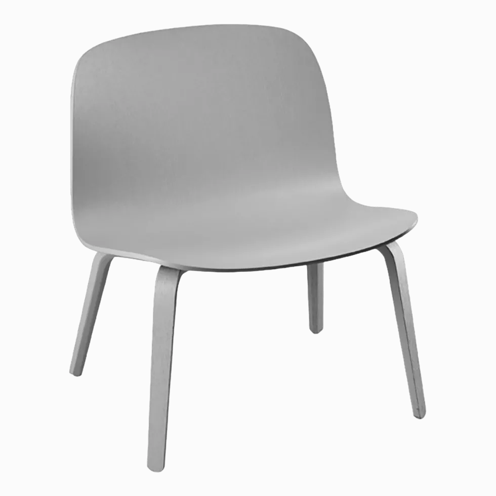 Fauteuil lounge gris Visu - Muuto