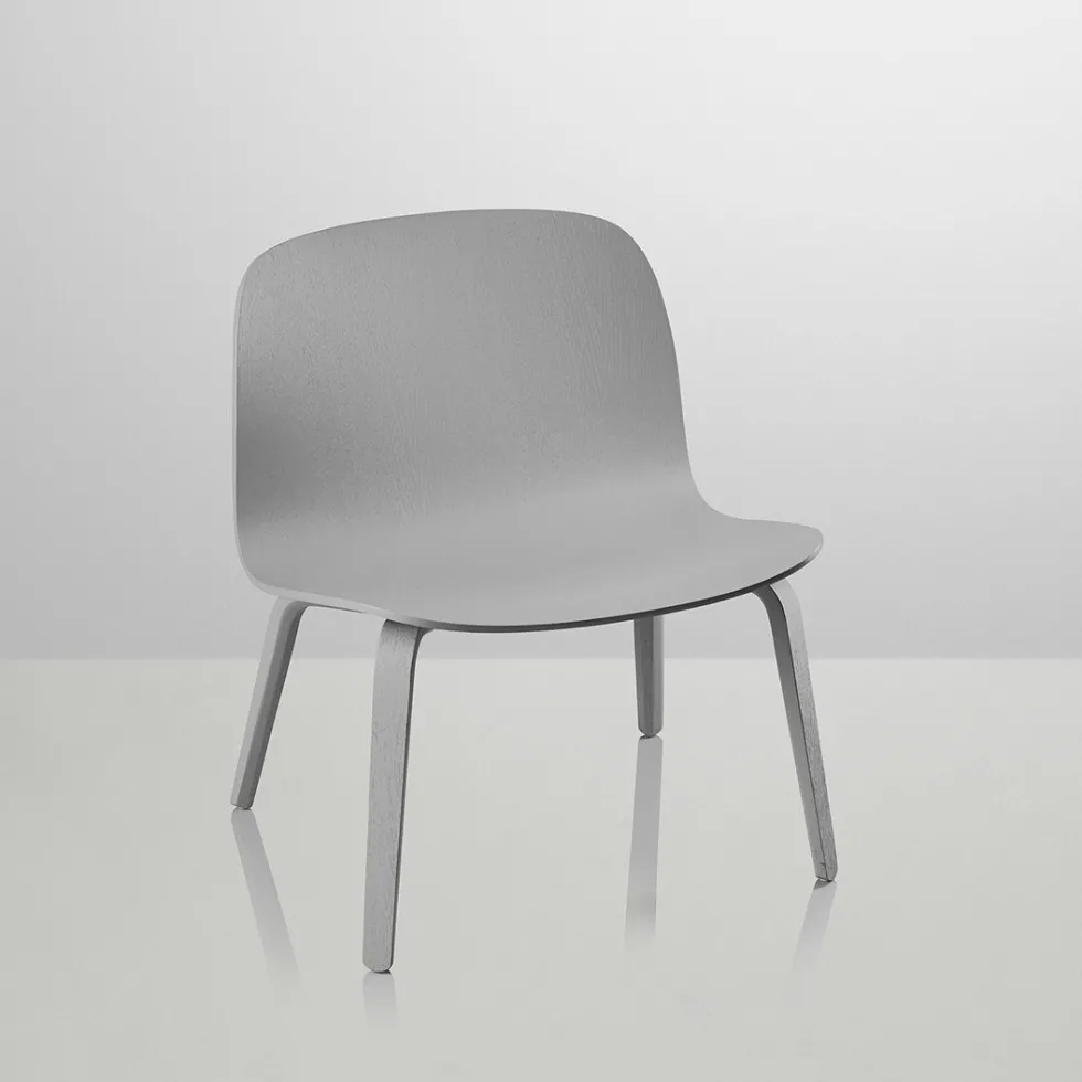 Fauteuil lounge gris Visu - Muuto