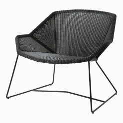 Fauteuil lounge noir Breeze - Cane-Line