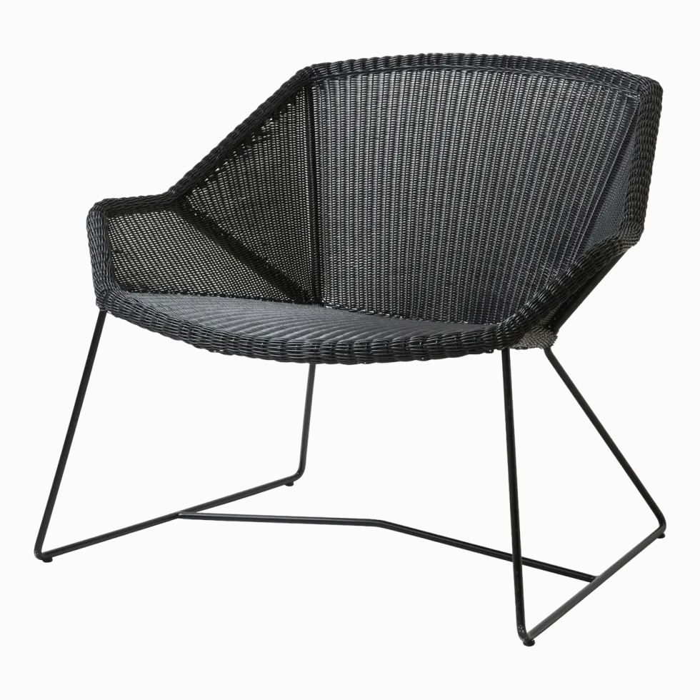 Fauteuil lounge noir Breeze - Cane-Line