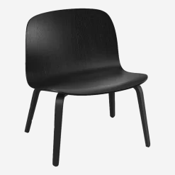 Fauteuil lounge noir Visu - Muuto