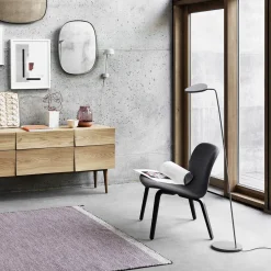 Fauteuil lounge noir Visu - Muuto