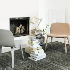 Fauteuil lounge noir Visu - Muuto