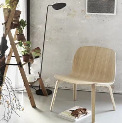 Fauteuil lounge noir Visu - Muuto