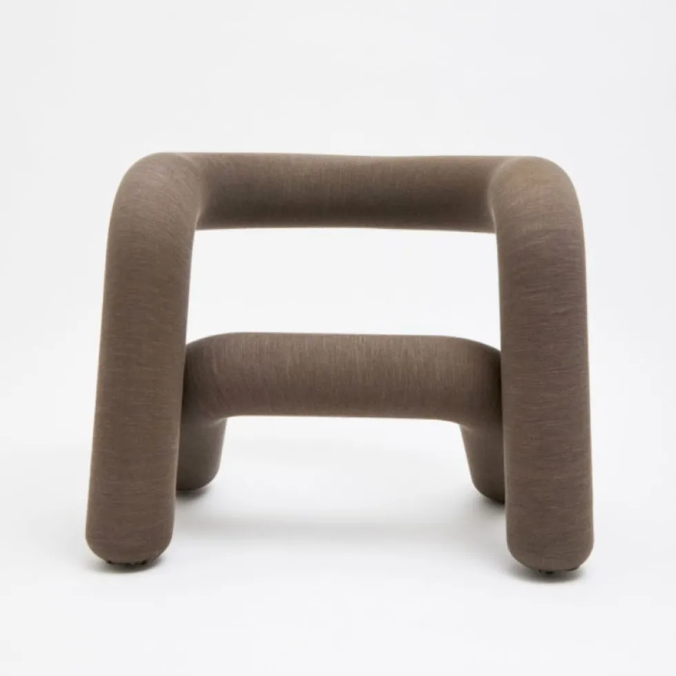 Fauteuil marron-beige 65cm Extra bold - Moustache