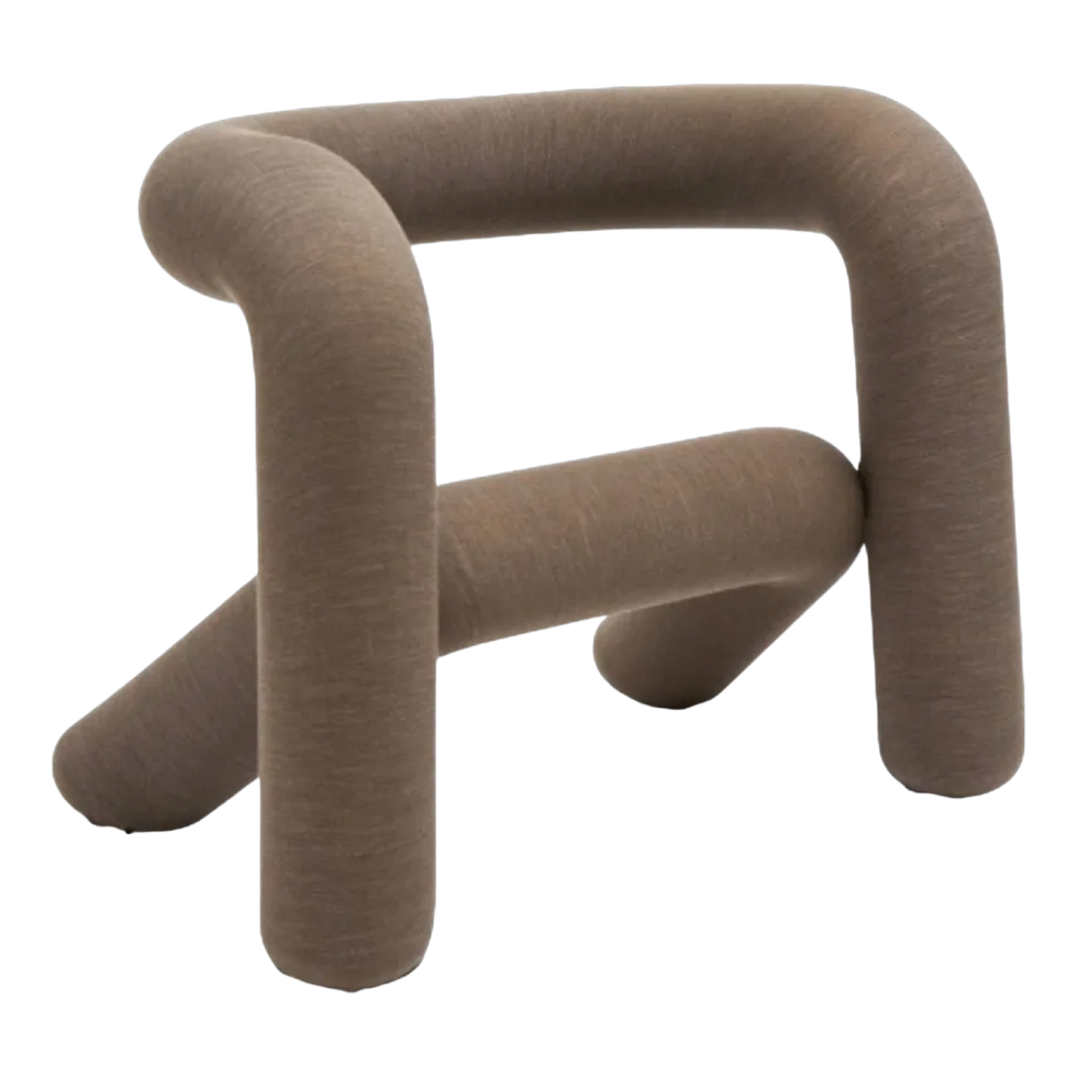 Fauteuil marron-beige 65cm Extra bold - Moustache