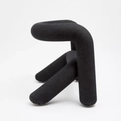 Fauteuil noir-beige 65cm Extra bold - Moustache