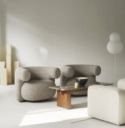 Fauteuil pivotant en tissu groupe 6 Zero 0001 Burra - Normann Copenhagen