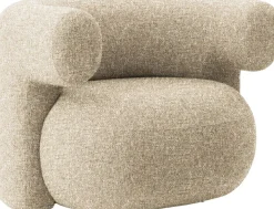 Fauteuil pivotant en tissu groupe 6 Zero 0001 Burra - Normann Copenhagen