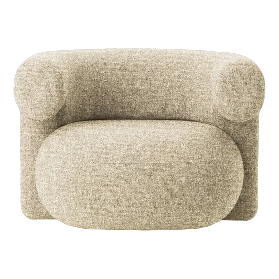 Fauteuil pivotant en tissu groupe 6 Zero 0001 Burra - Normann Copenhagen