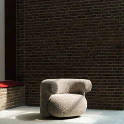 Fauteuil pivotant en tissu zero 0110 Burra - Normann Copenhagen