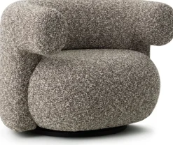 Fauteuil pivotant en tissu zero 0110 Burra - Normann Copenhagen