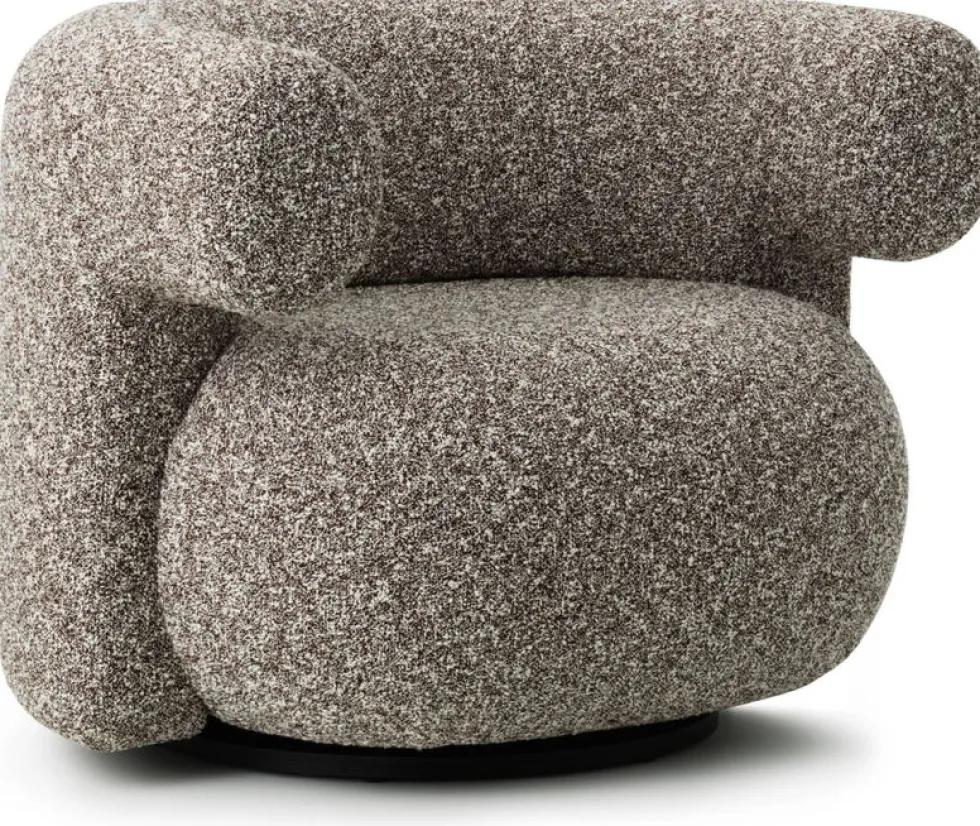 Fauteuil pivotant en tissu zero 0110 Burra - Normann Copenhagen