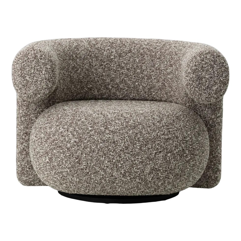 Fauteuil pivotant en tissu zero 0110 Burra - Normann Copenhagen