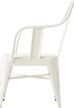 Fauteuil pour enfant en acier blanc pur Mouette - Tolix
