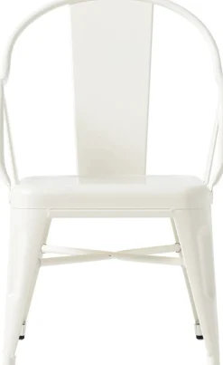 Fauteuil pour enfant en acier blanc pur Mouette - Tolix