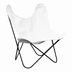 Fauteuil pour enfant en tissu blanc Sunbrella BB - Airborne