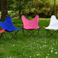 Fauteuil pour enfant en tissu rose Sunbrella BB - Airborne
