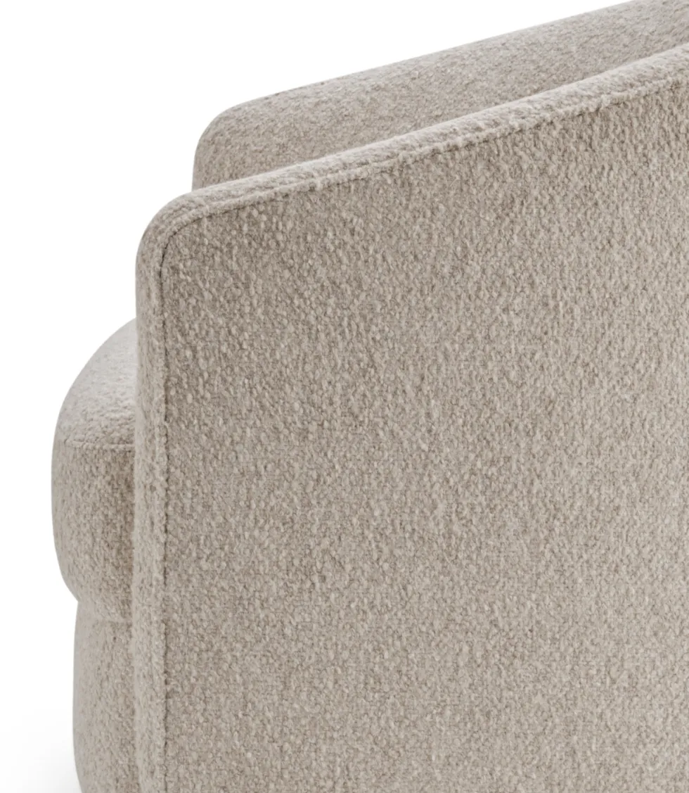 Fauteuil rembourré barnum dark taupe ten 73cm Covent Lounge - New Works