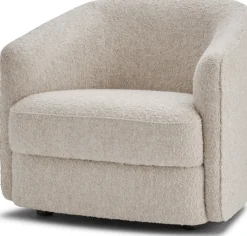 Fauteuil rembourré barnum dark taupe ten 73cm Covent Lounge - New Works