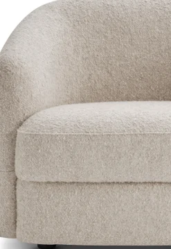 Fauteuil rembourré barnum dark taupe ten 73cm Covent Lounge - New Works