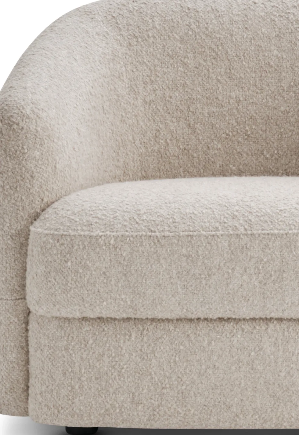 Fauteuil rembourré barnum dark taupe ten 73cm Covent Lounge - New Works