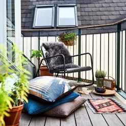 Fauteuil Rocking Chair en aluminium noir Copenhagen - Cane-Line