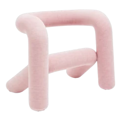 Fauteuil rose pale-rouge 65cm Extra bold - Moustache