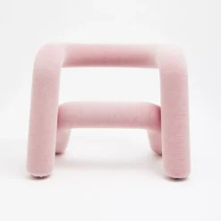 Fauteuil rose pale-rouge 65cm Extra bold - Moustache
