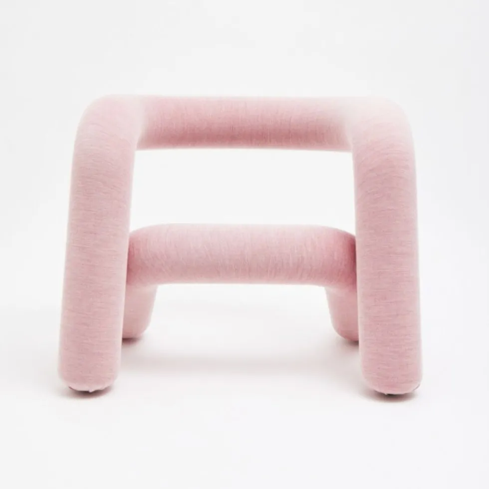 Fauteuil rose pale-rouge 65cm Extra bold - Moustache