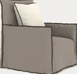 Fauteuil terre de lin Aretha et Savana Ghost 04 - Gervasoni