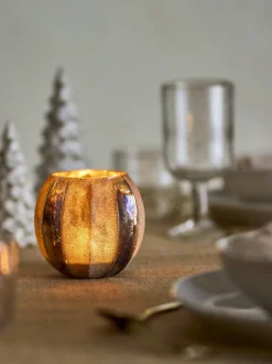 Felecia Votive Verre recyclé doré - Bloomingville