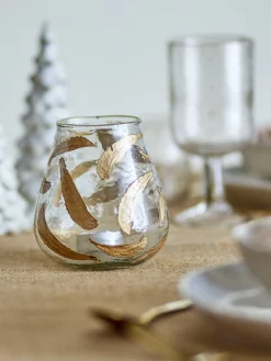 Fidelia Votive Verre recyclé doré - Bloomingville