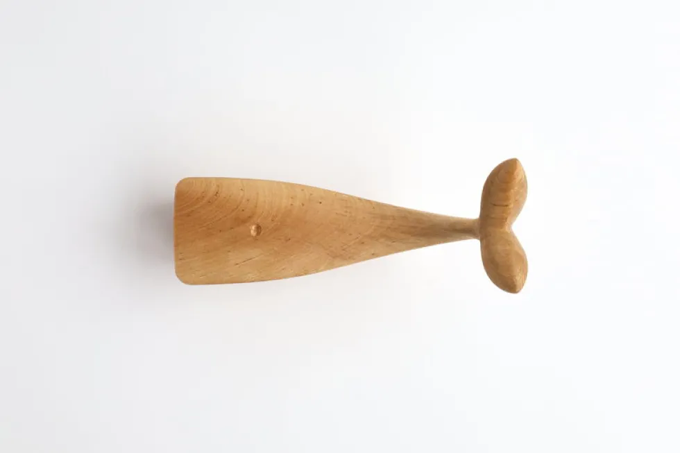 Figurine en bouleau naturel baleine I Piccolini - EMKO