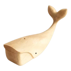 Figurine en bouleau naturel baleine I Piccolini - EMKO