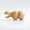 Figurine en bouleau naturel hippopotame I Piccolini - EMKO