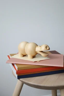 Figurine en bouleau naturel hippopotame I Piccolini - EMKO