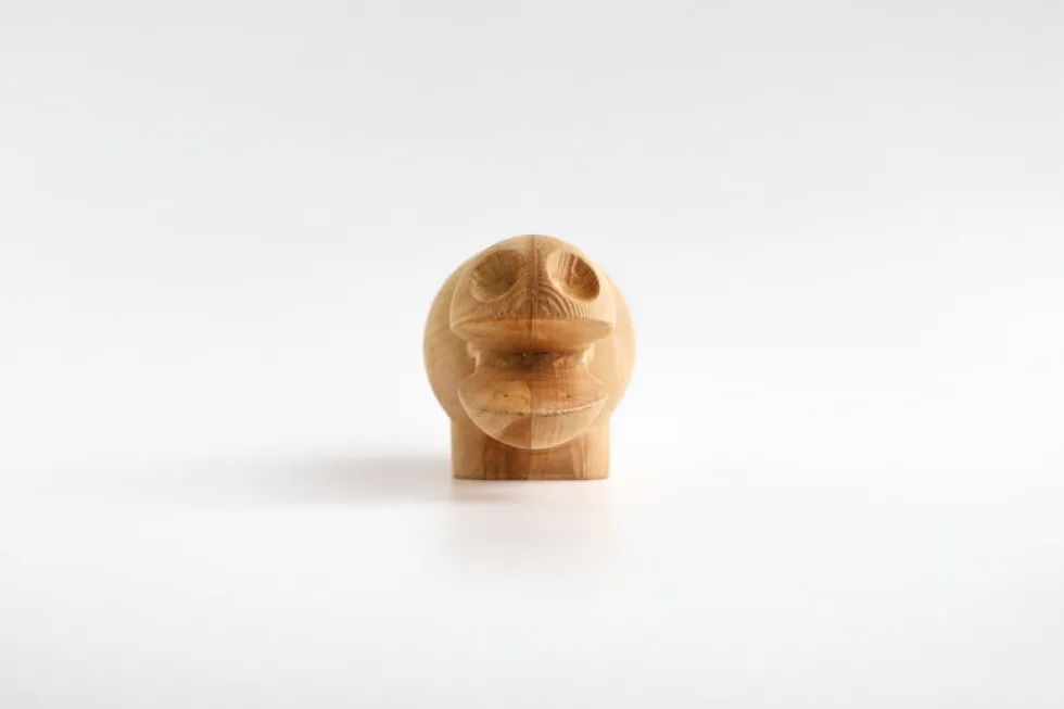 Figurine en bouleau naturel hippopotame I Piccolini - EMKO