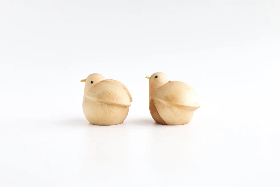 Figurine en bouleau naturel oiseau volant I Piccolini - EMKO
