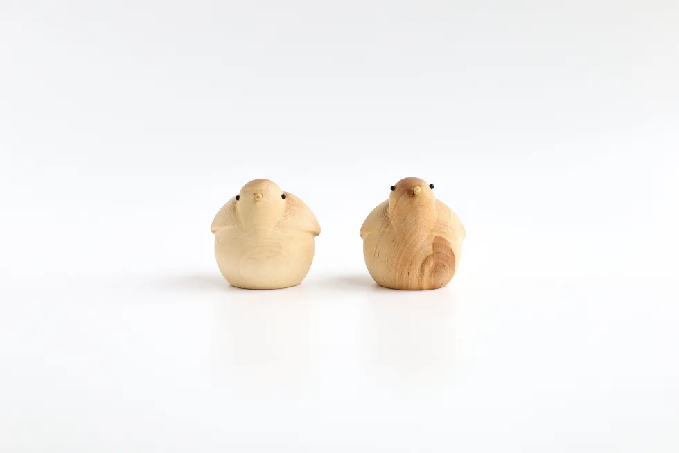 Figurine en bouleau naturel oiseau volant I Piccolini - EMKO